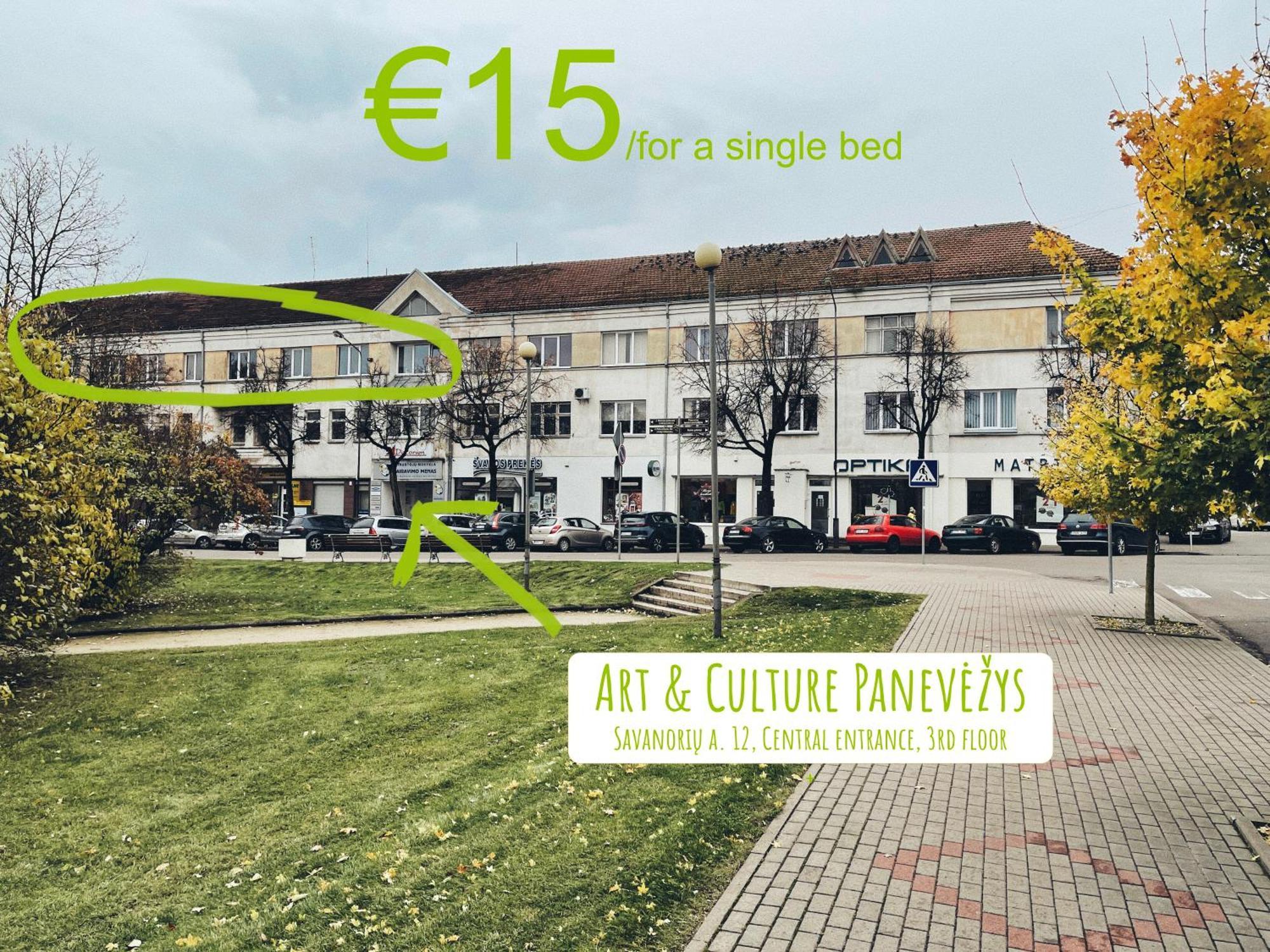 Art & Culture Panevezys Hostel Екстериор снимка
